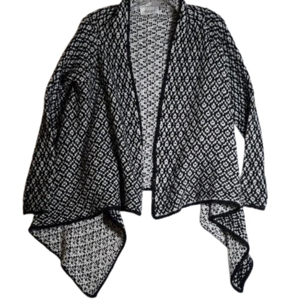 Zara Knit Med Black and White Patterned Women's Sweater #2774-1